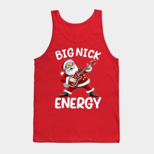 Big Nick Energy Funny Men Santa Ugly Christmas Tank Top